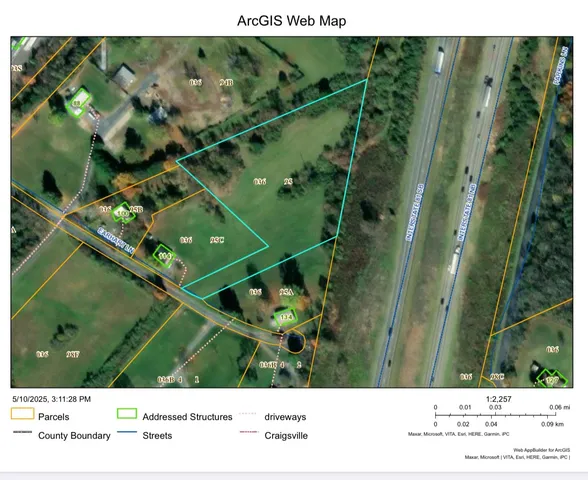 a view of an outdoor space and a yard