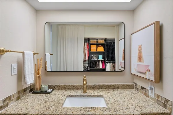 a view of a closet