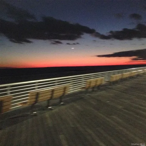 a view of an empty room with sky view