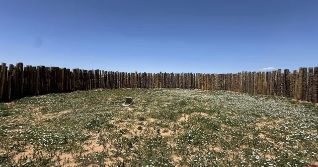 a view of wooden fence