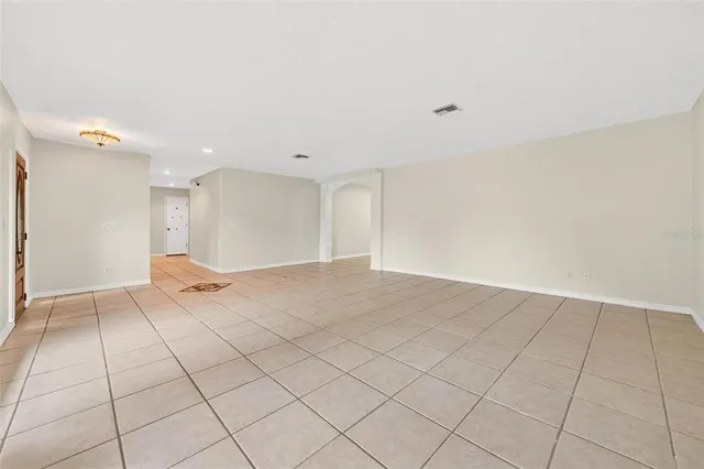 a view of front door with outdoor view