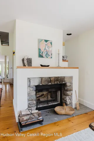 a view of a lake with a yard