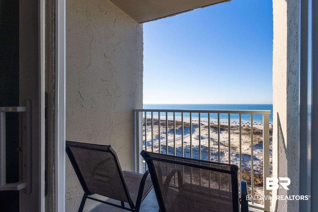 375 Plantation Road, Unit 5502 Gulf Shores, AL 36542 - Photo 2 of 27 Enjoy endless views of the Gulf from the balcony. Enjoy a morning cup of Joe or an evening cocktail while taking in the fresh Gulf breeze.