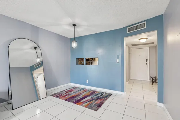 a view of a bedroom from window