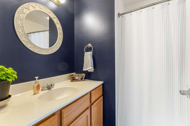 3761 Thornhill Circle Champaign, IL 61822 - Photo 10 of 18 a bathroom with a sink and a mirror