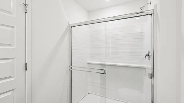 a close view of bathroom shower