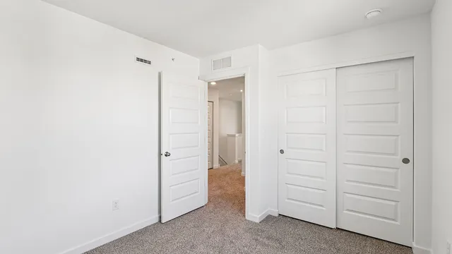 wooden view of closet area