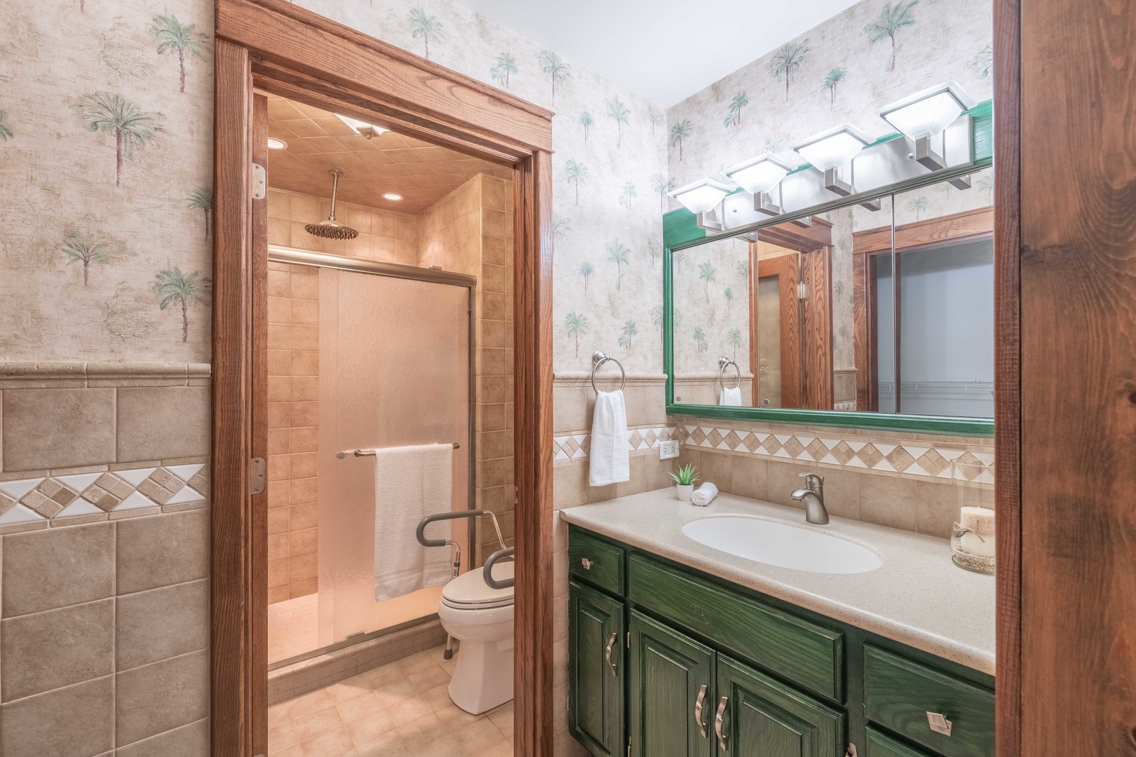 7N730 Sycamore Road St. Charles, IL 60175 - Photo 30 of 40 a bathroom with a sink a toilet and shower