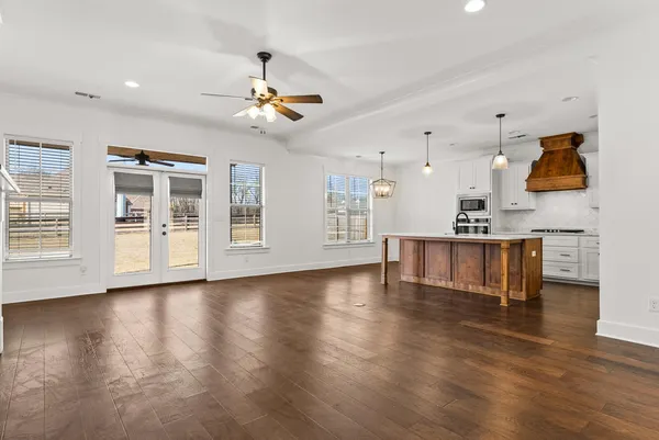 a view of an empty room