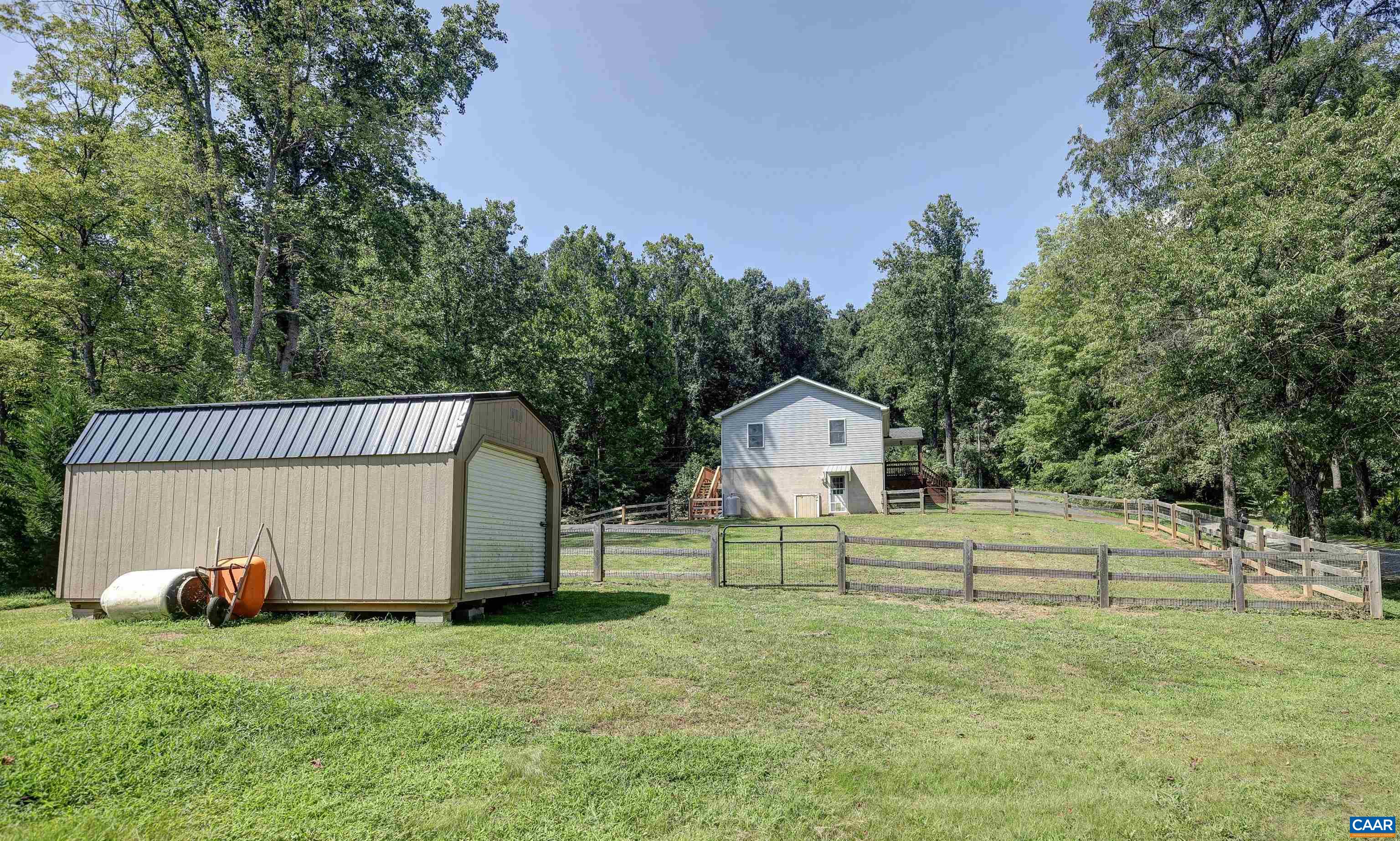 14 High View Road Stanardsville, VA 22973 - Photo 34 of 41 a view of a house with backyard and trees