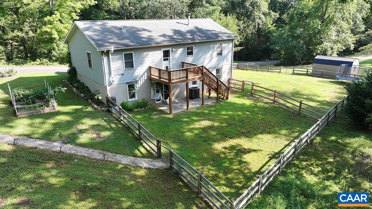 14 High View Road Stanardsville, VA 22973 - Photo 4 of 41 an aerial view of a house with swimming pool garden and patio