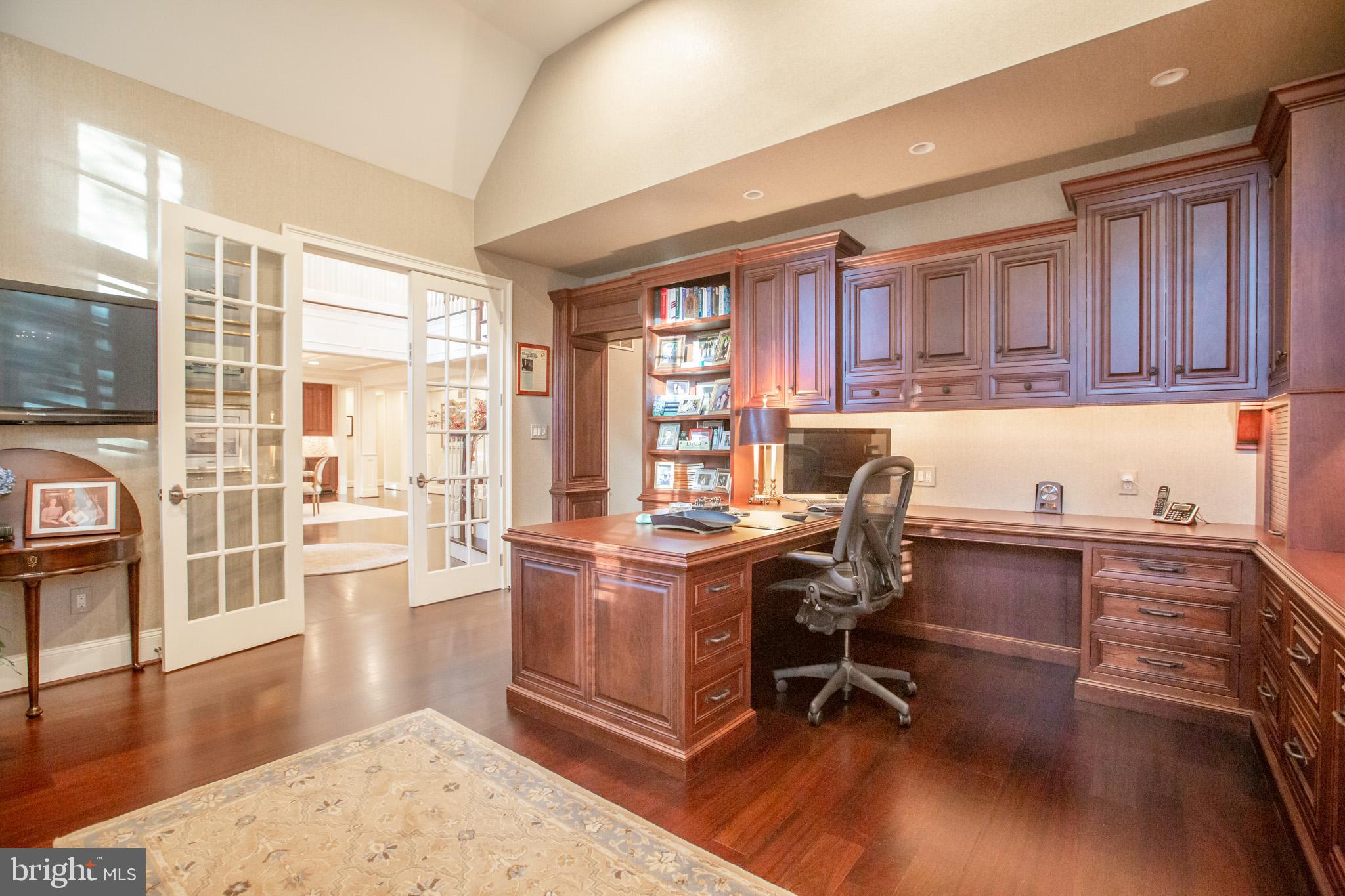 601 Chews Landing Road Haddonfield, NJ 08033 - Photo 25 of 60 Home Office with Mahogany Built-in's