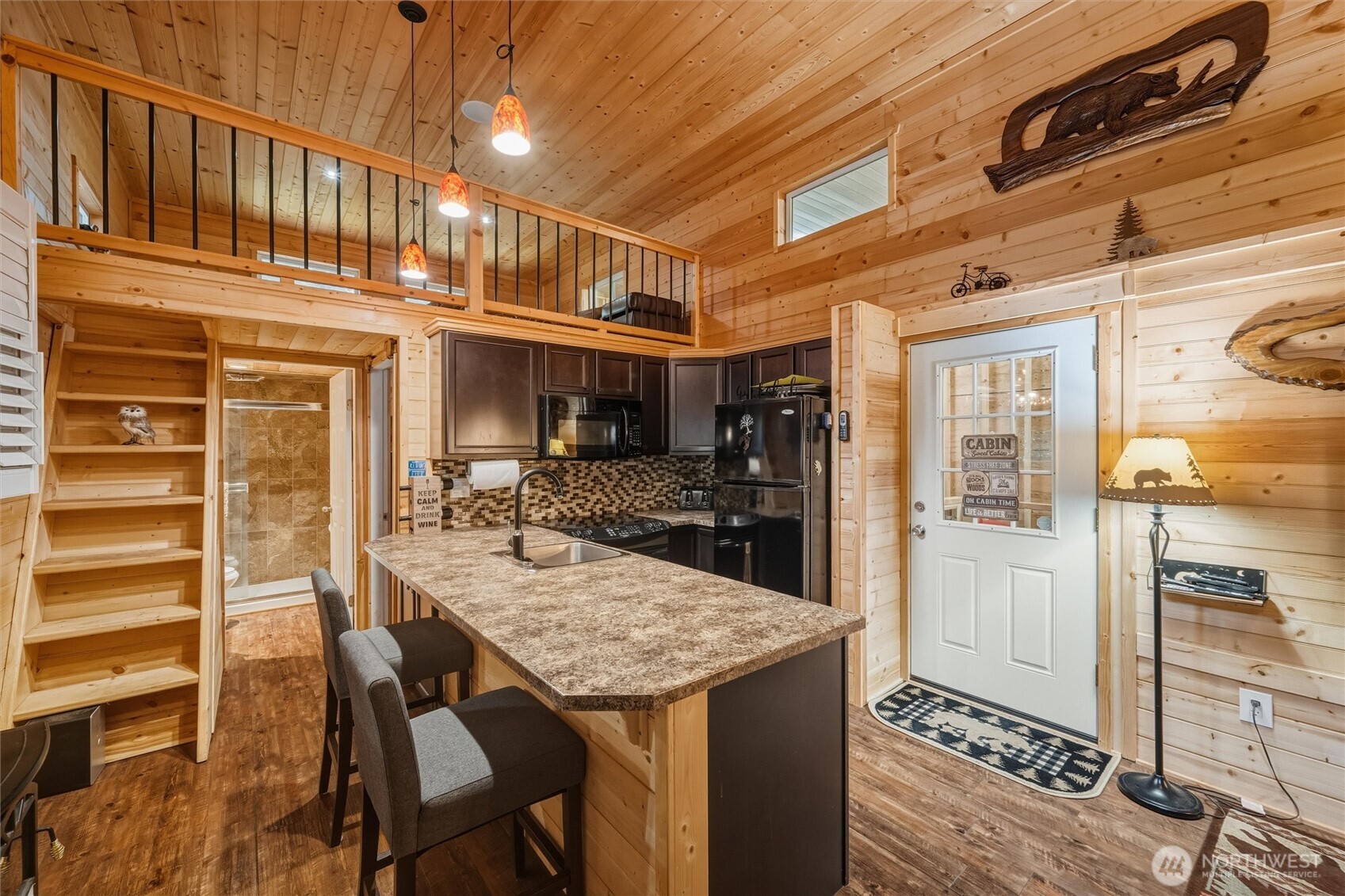 1015 Maple Lane Maple Falls, WA 98266 - Photo 3 of 39 a kitchen view with stainless steel appliances granite countertop a stove and cabinets