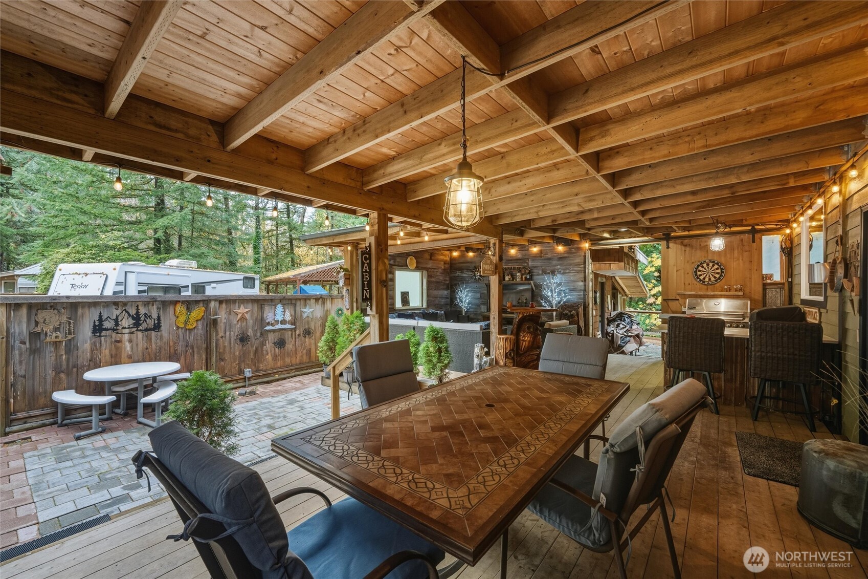 1015 Maple Lane Maple Falls, WA 98266 - Photo 32 of 39 a view of a table and chairs in patio