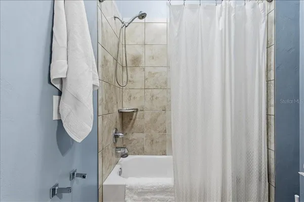 a house view with a garden space