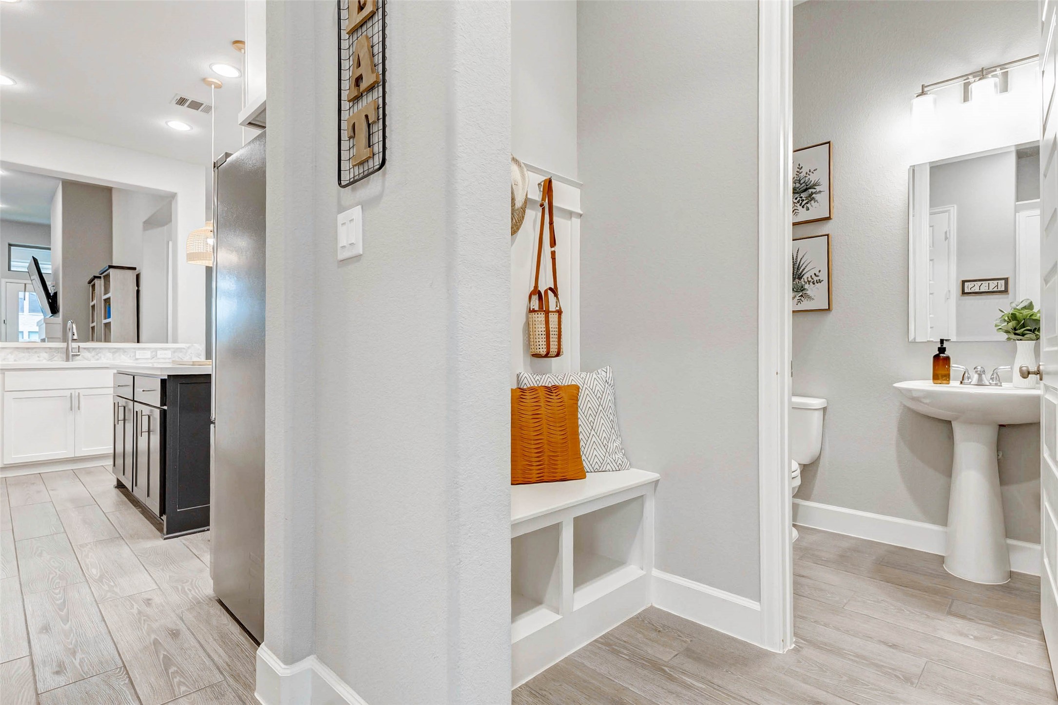4714 Southpoint Way Fulshear, TX 77441 - Photo 26 of 45 a bathroom with a sink and a mirror
