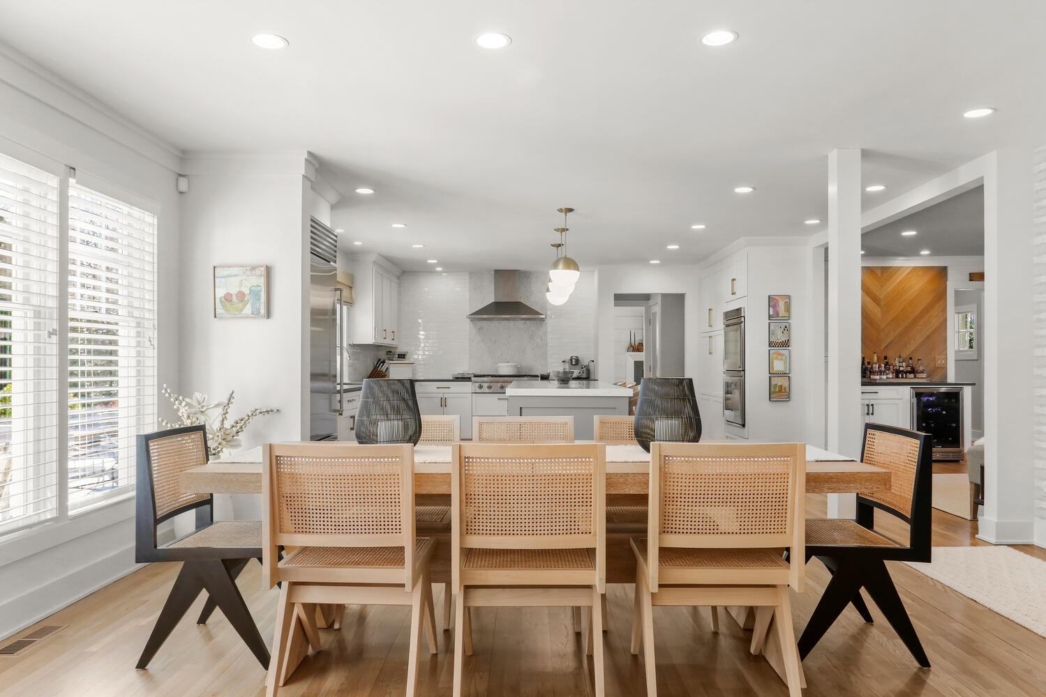 50 Summit Ridge Road New Canaan, CT 06840 - Photo 22 of 49 a dining room with furniture and a view of kitchen