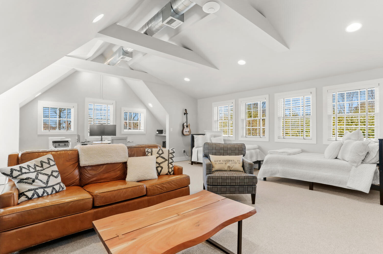 50 Summit Ridge Road New Canaan, CT 06840 - Photo 26 of 49 a living room with furniture and a large window