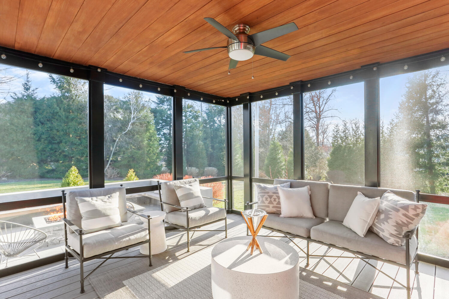50 Summit Ridge Road New Canaan, CT 06840 - Photo 42 of 49 a living room with furniture and a large window