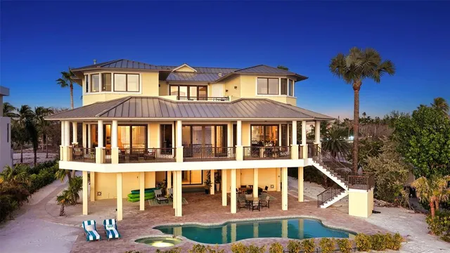 a view of a house with patio