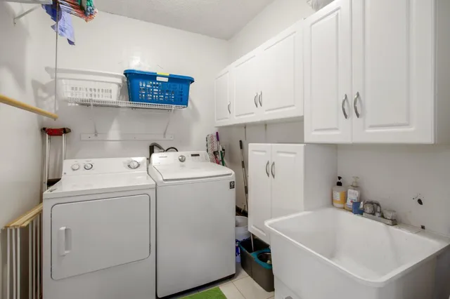 a outdoor space with lots of potted plants
