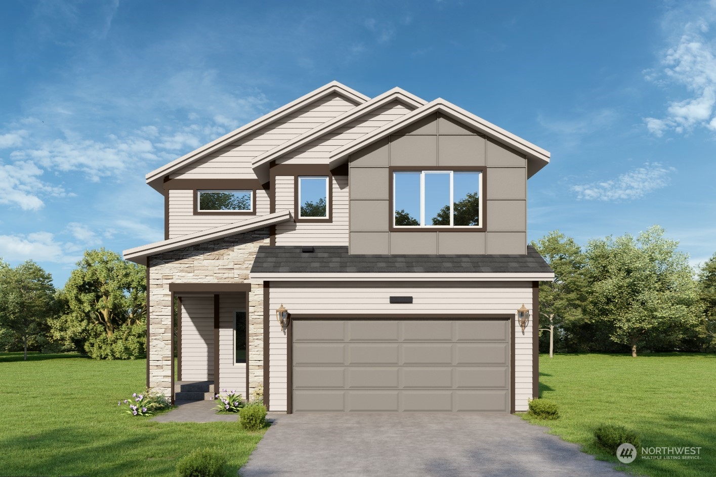 23 177th St S West Bothell, WA 98012 - Photo 1 of 32 a front view of a house with a yard