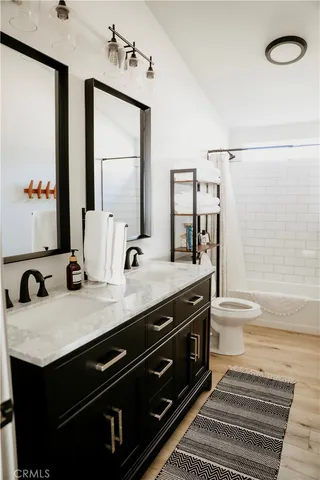 a view of an outdoor space and mountain view