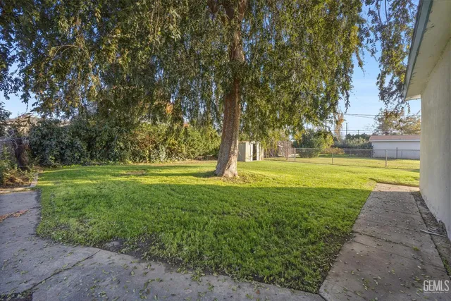 a view of outdoor space with garden