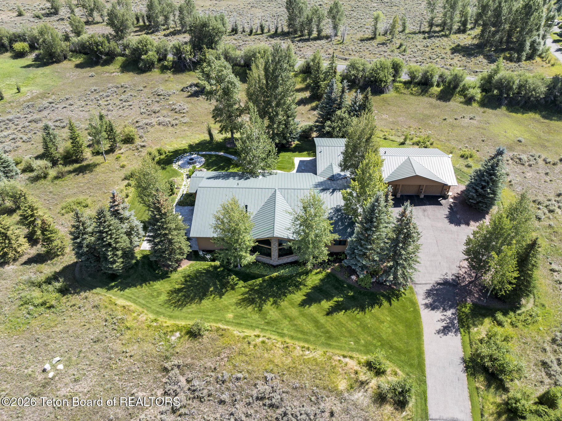 100 East Sandreed Road Jackson, WY 83001 - Photo 6 of 30 Aerial