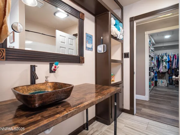 a room with table and chairs