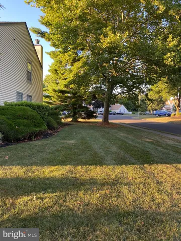 a view of yard with green space