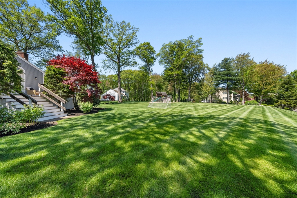 60 Perry Drive Westwood, MA 02090 - Photo 42 of 42 a view of a backyard with a garden