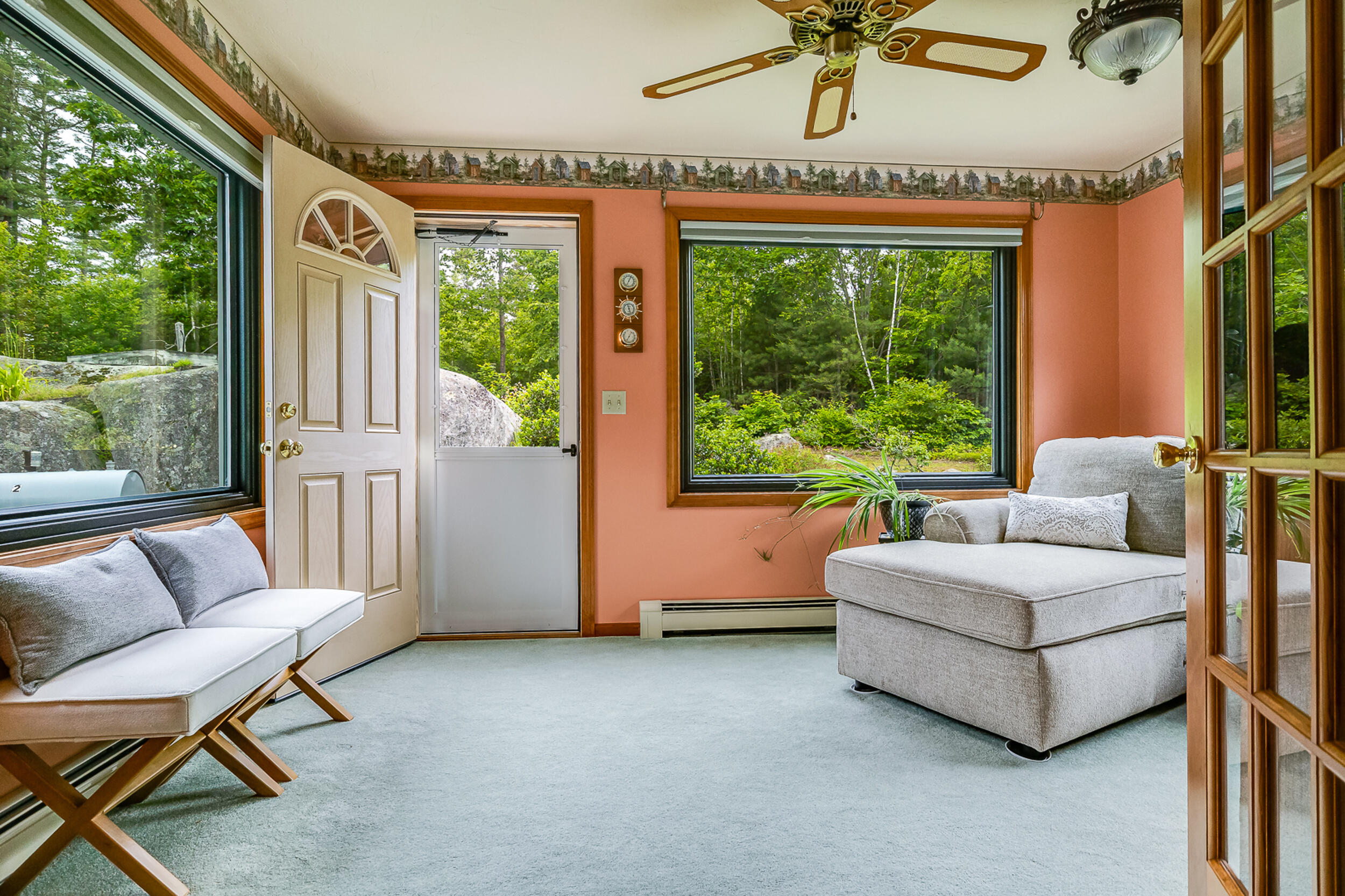14 Old County Road South Berwick, ME 03908 - Photo 13 of 59 Sunroom overlooking the back gardens