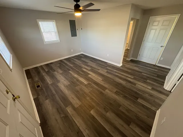 wooden floor in an empty room