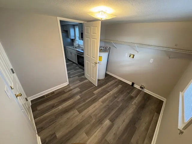a view of a storage & utility room