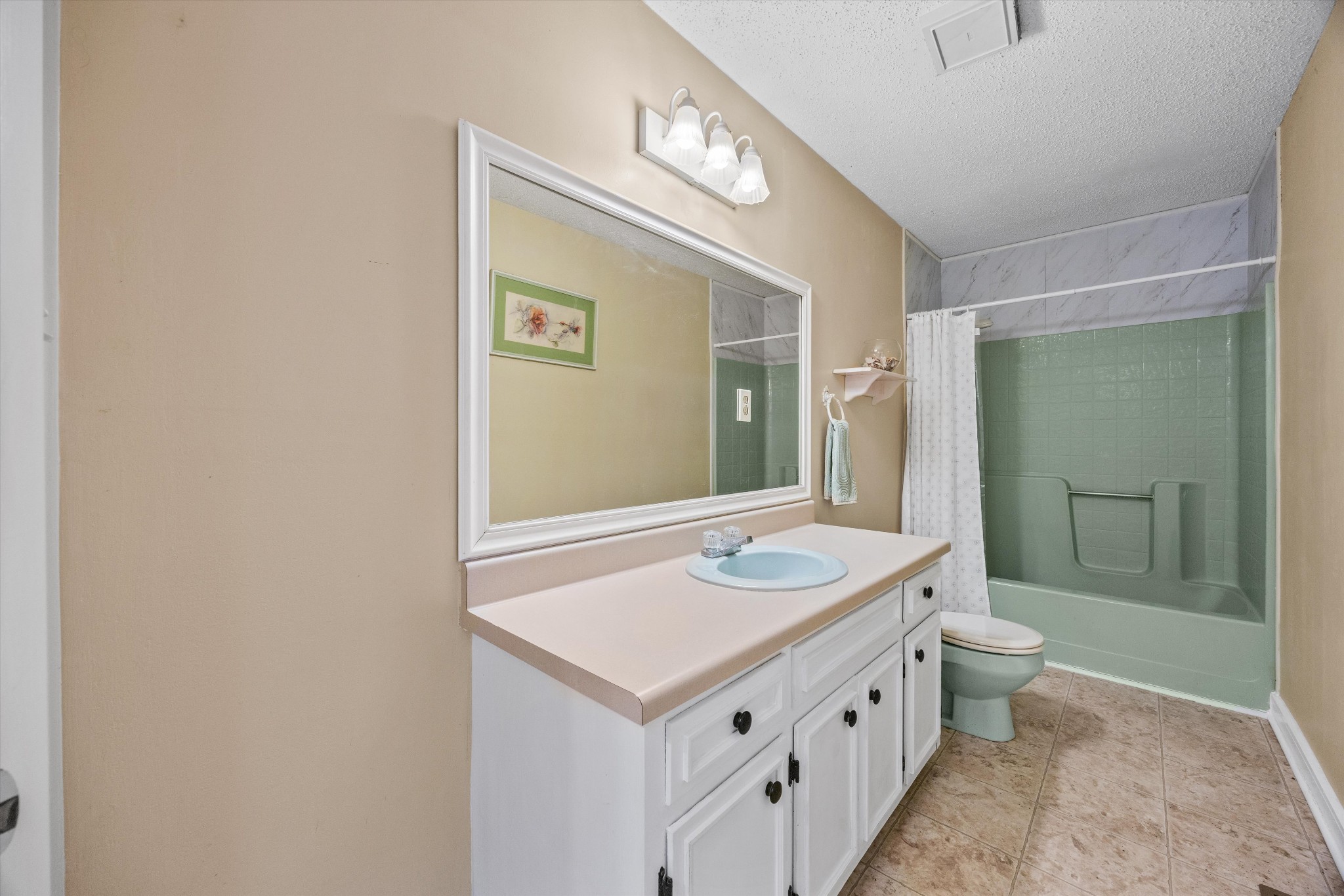 631 Holt Hollow Road Prospect, TN 38477 - Photo 17 of 41 a bathroom with a sink a toilet a mirror and shower