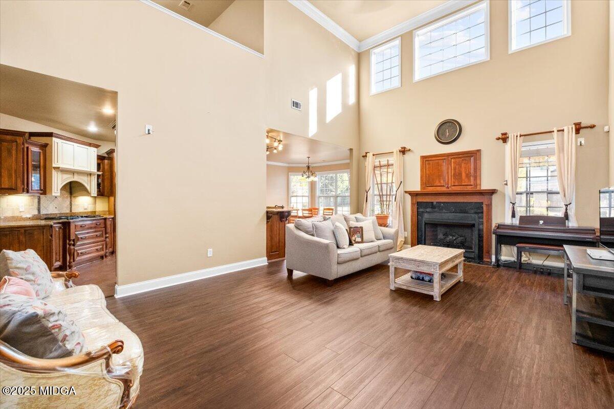 204 Cashmere Court Centerville, GA 31028 - Photo 16 of 51 a living room with furniture and a fireplace