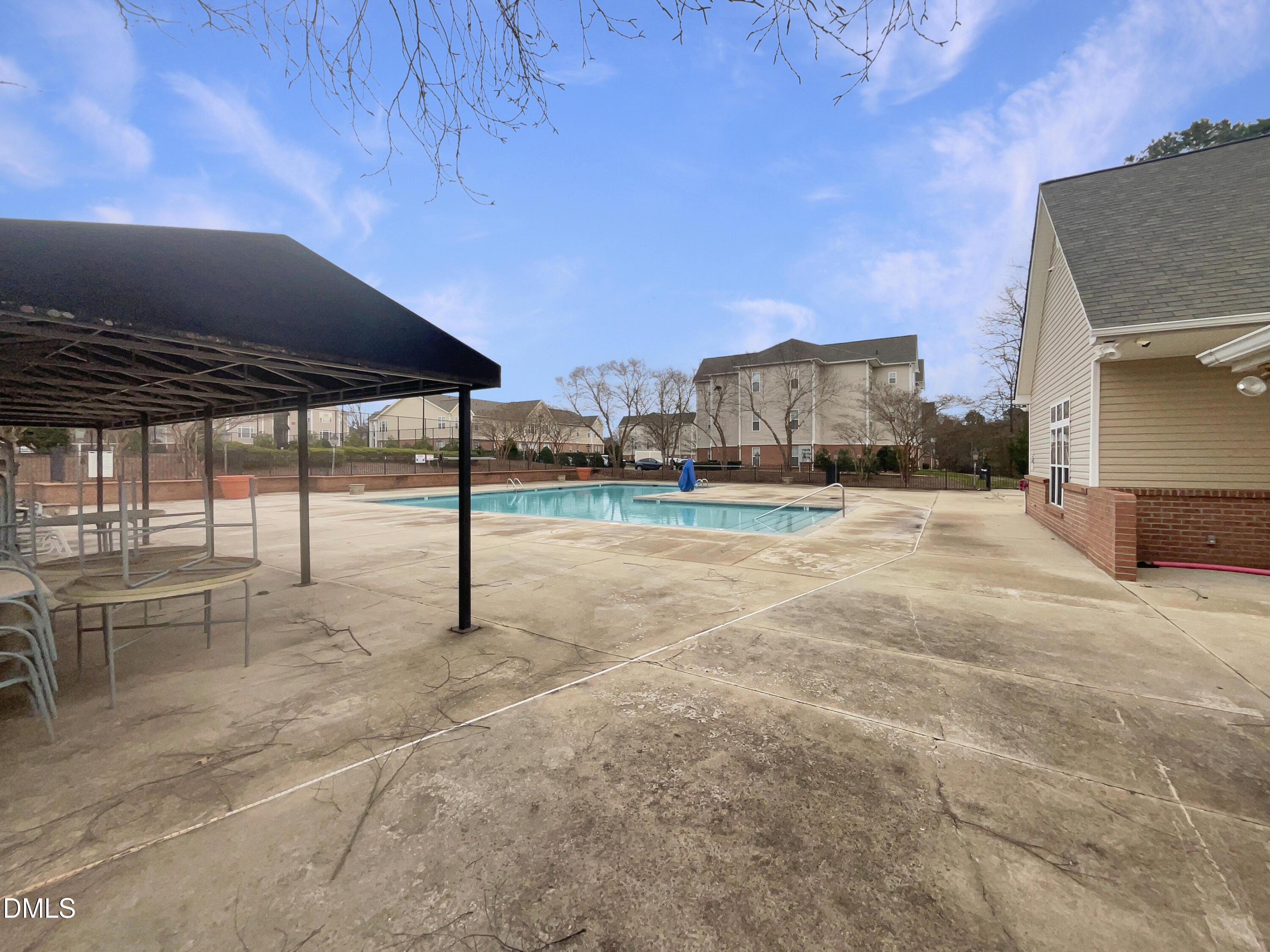 2501 Huntscroft Lane, Unit 203 Raleigh, NC 27617 - Photo 5 of 16 a view of hotel and patio