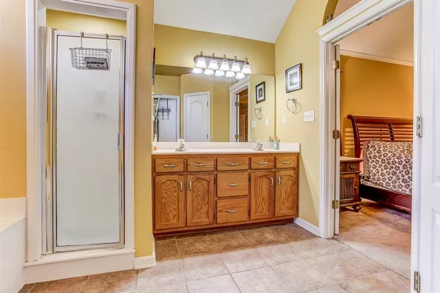 a view of a hallway view with staircase