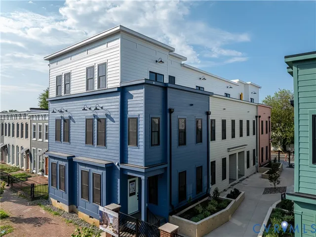 a view of a city that has tall buildings