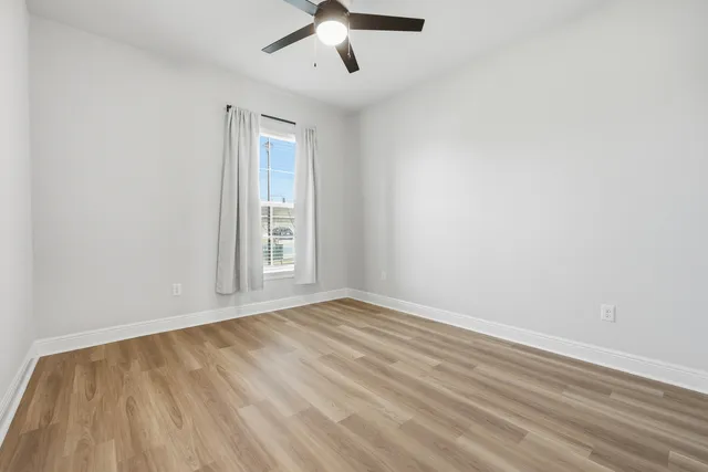 a view of wooden door