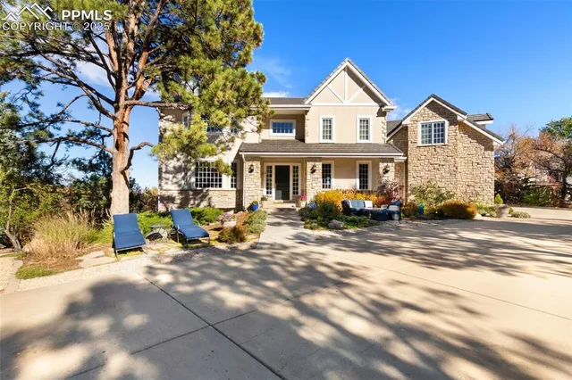 a view of a house with a patio