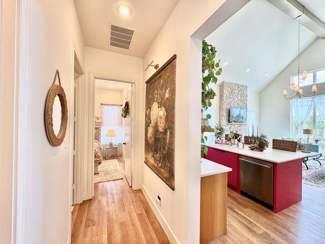 5902 112th Street Lubbock, TX 79424 - Photo 18 of 45 a view of a hallway with washer and dryer