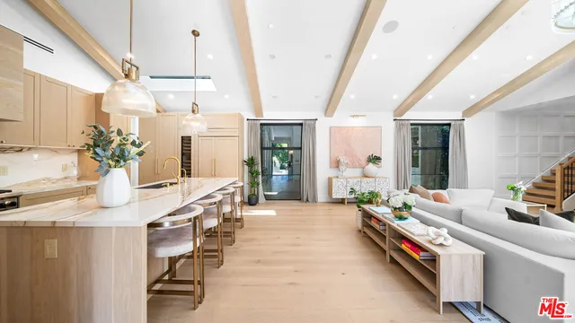 a very nice looking room with a large window