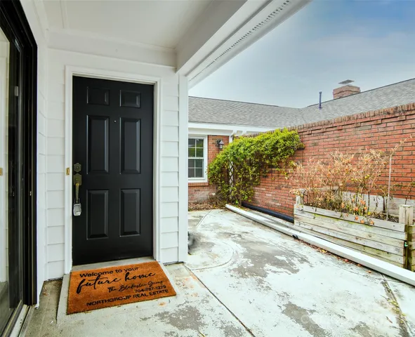 a view of front door