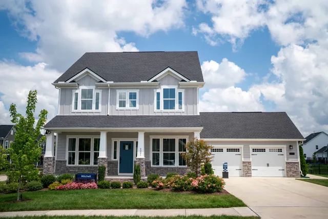 front view of house with a yard