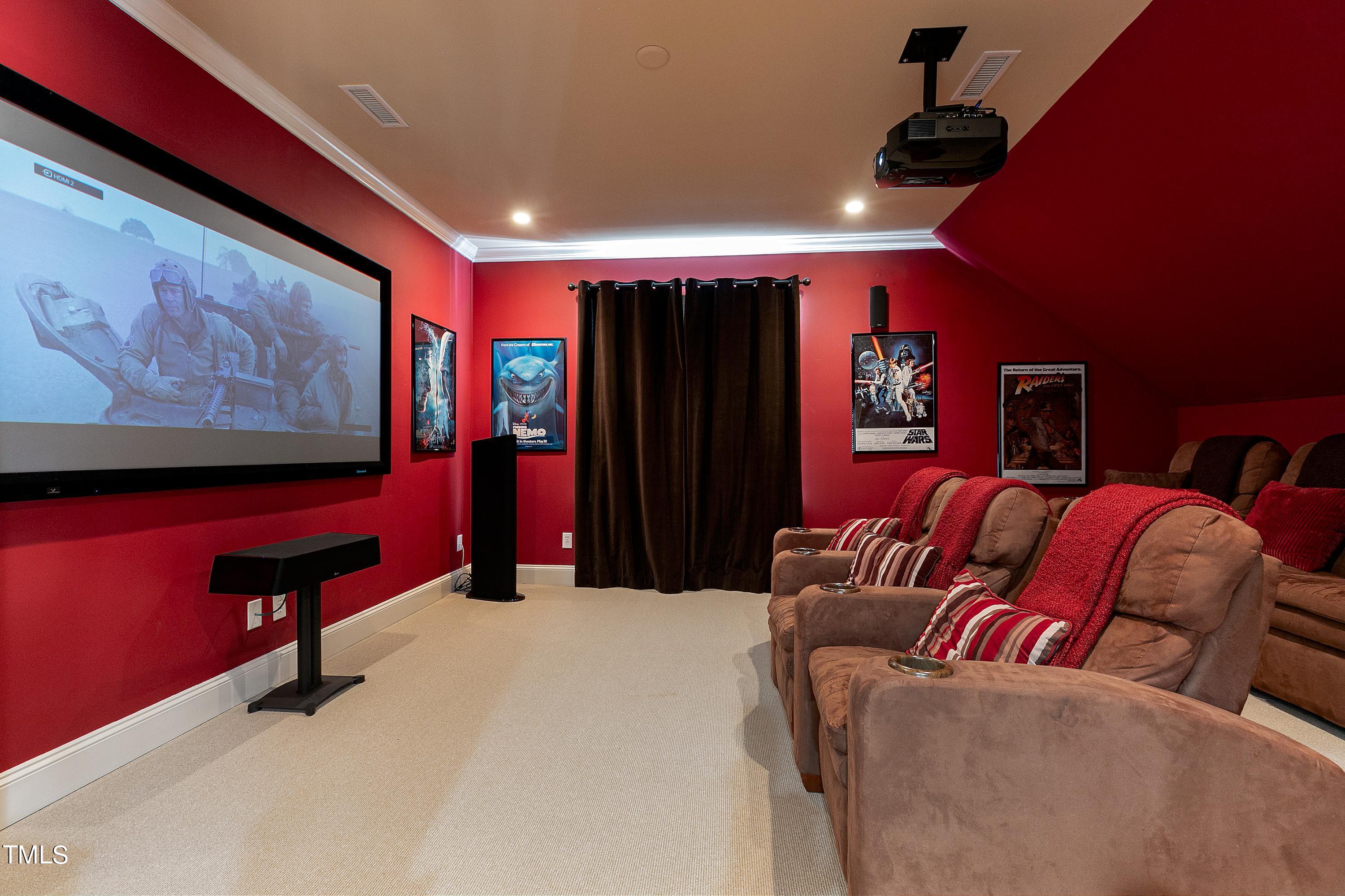 2912 Ryton Court Raleigh, NC 27613 - Photo 41 of 86 Theatre Room
