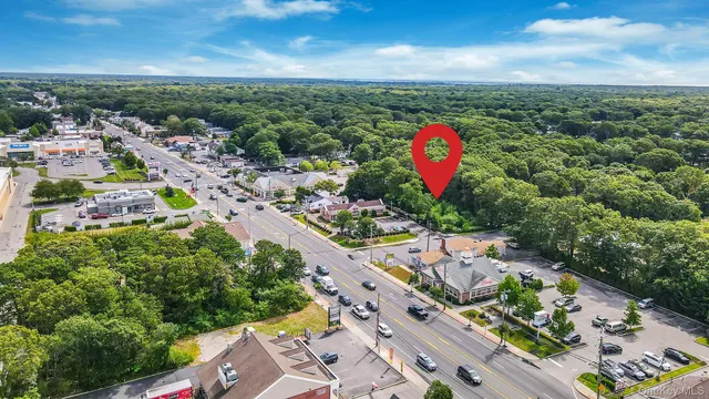 an aerial view of a city