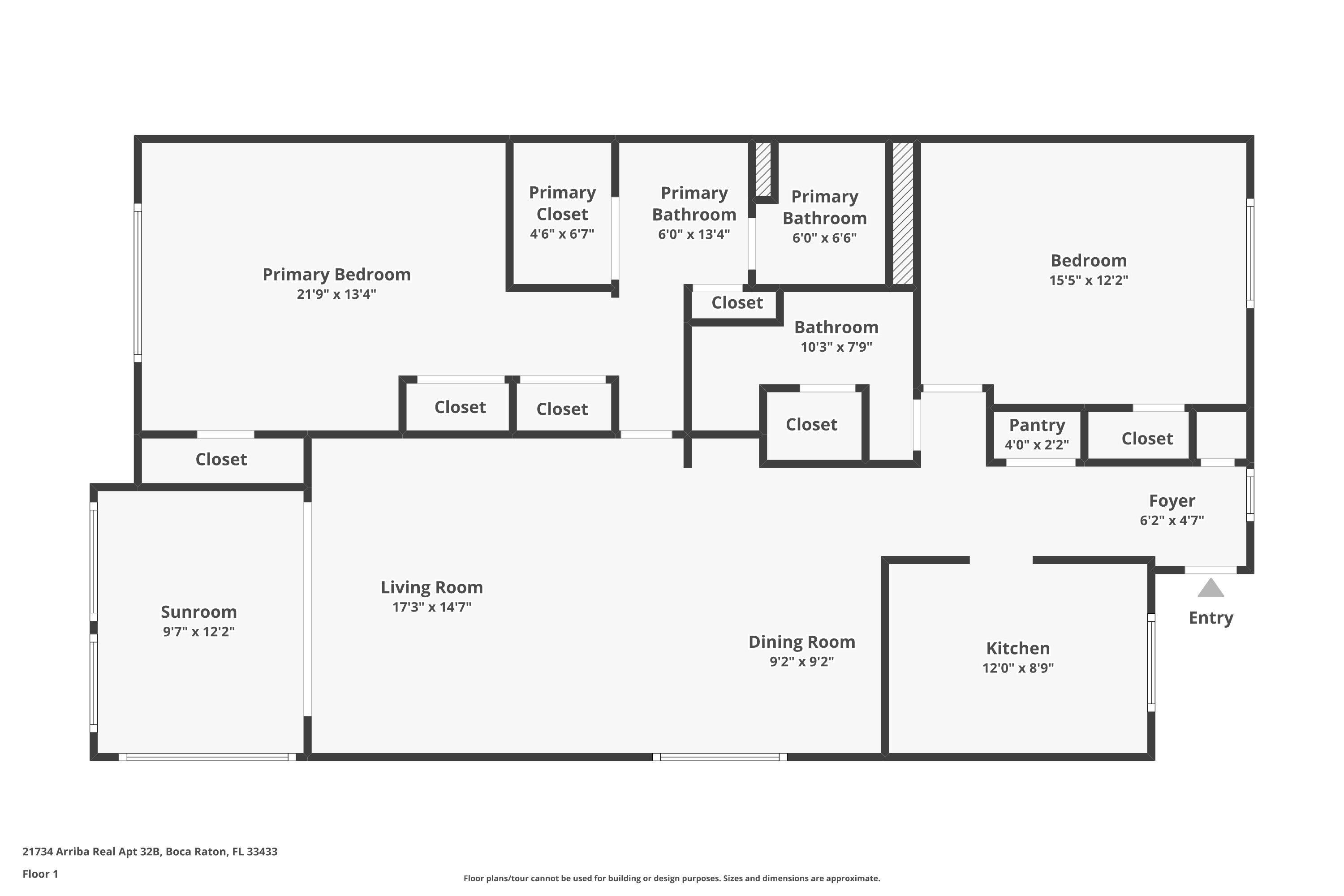 21734 Arriba Real, Unit 32B Boca Raton, FL 33433 - Photo 27 of 27 Floor Plan