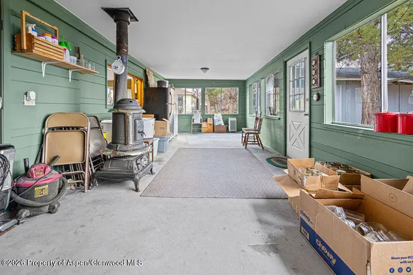 a room with storage and utility